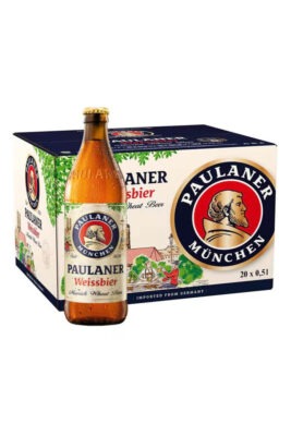Bere blonda nefiltrata Paulaner Weissbier 20 sticle x 0.5l