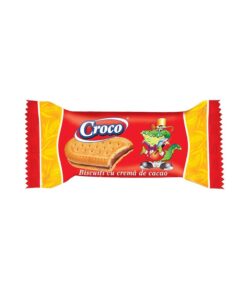 Croco Biscuiti cu crema de cacao 32g