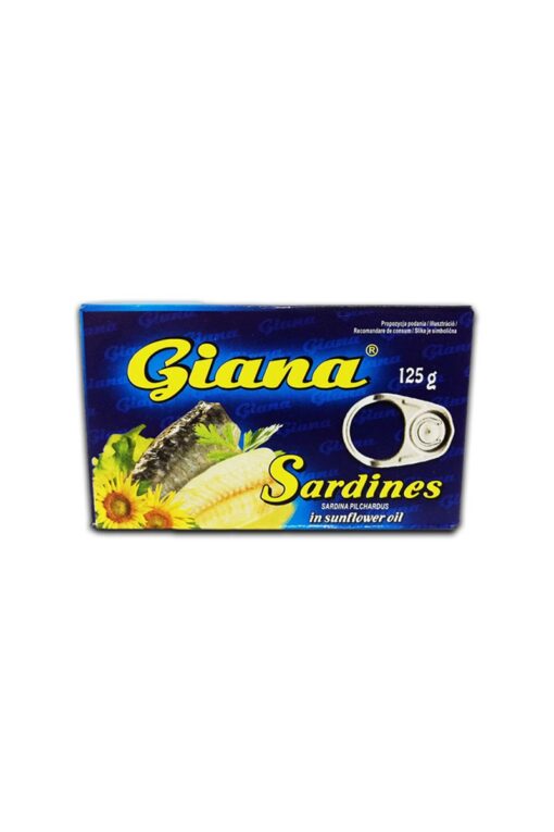 Conserva de sardine in ulei de floarea-soarelui Giana 125g