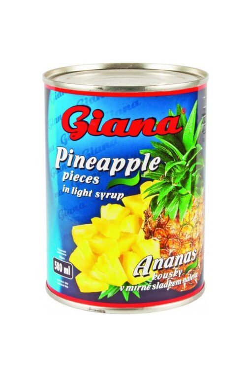 Giana compot ananas bucati in sirop 580 ml