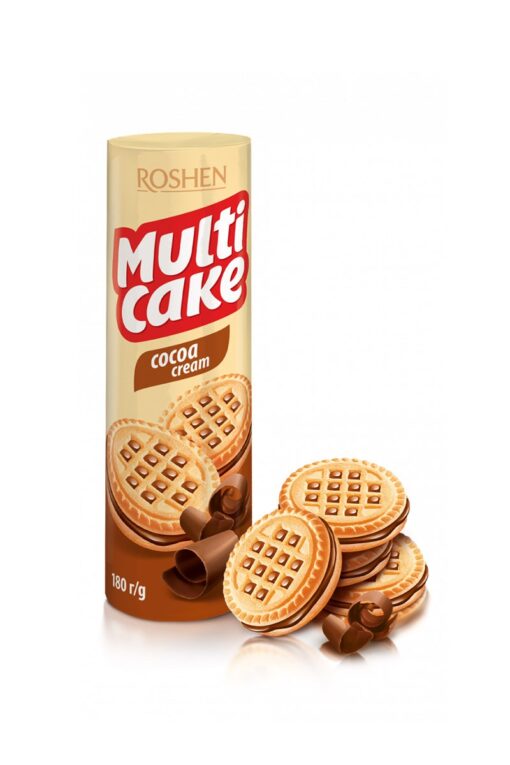Roshen Multicake biscuiti cu umplutura de ciocolata 180g