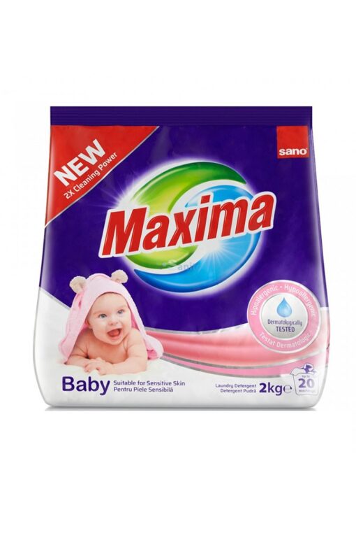 Detergent pudra Sano Maxima Baby 2kg 20 spalari