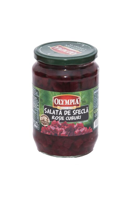 Salata de sfecla rosie cuburi Olympia 720 ml