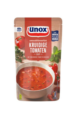 Supa usor picanta de rosii cu busuioc si ulei de masline Unox Olanda 570 ml