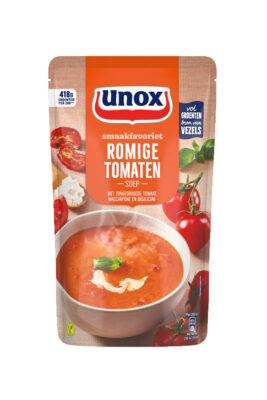 Supa-crema de rosii cu mascarpone si busuioc Unox Olanda 570 ml