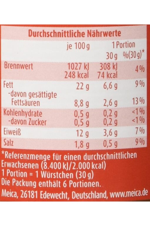 Meica Saft-Bockwurst Crenvursti 380 g