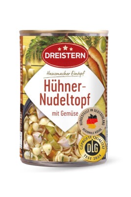 Supa deasa cu paste, legume fine si pui Dreistern 400 ml