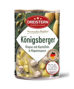 Supa deasa cu cartofi, galuste de carne si capere Dreistern 400 ml