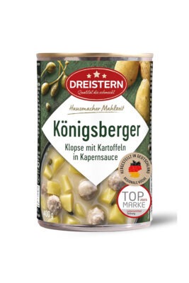 Supa deasa cu cartofi, galuste de carne si capere Dreistern 400 ml