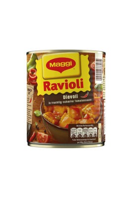 Ravioli Diavoli, cu umplutura de carne, in sos de rosii picant Maggi 800 g