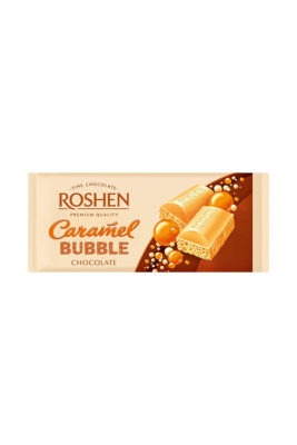 Roshen Caramel Bubble ciocolata cu caramel aerata 80 g