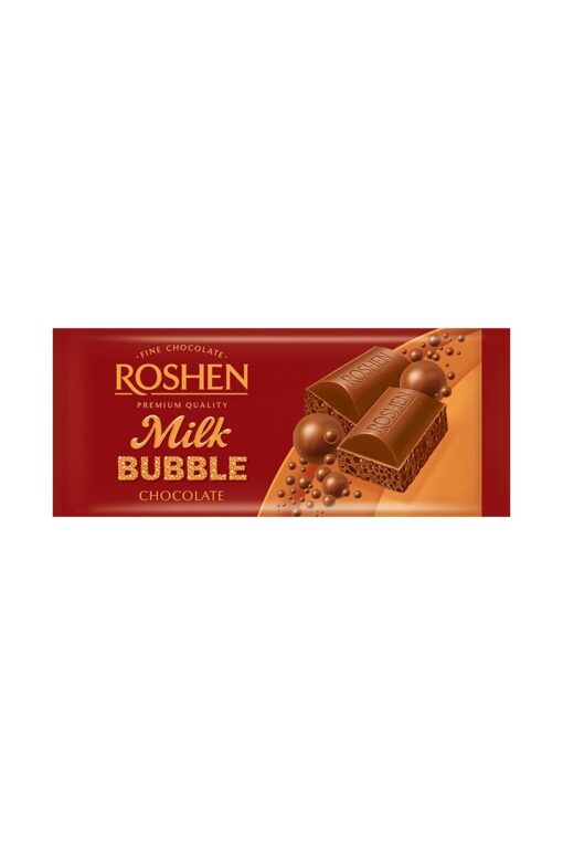 Roshen Milk Bubble Chocolate ciocolata cu lapte aerata 80 g