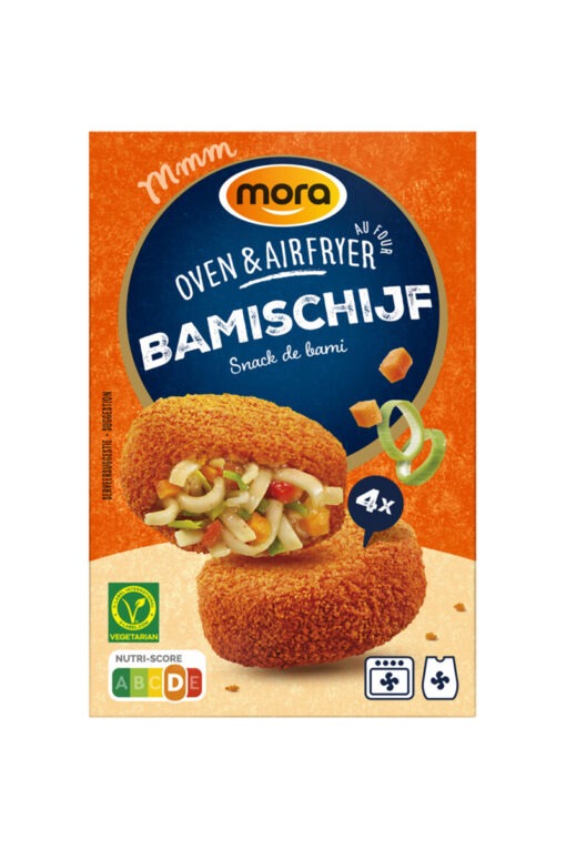 Mora Oven bamischijf vega 4 x80 g, 4 stuks