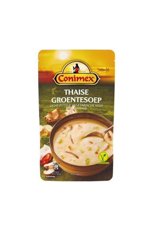 Supa de legume Thaise cu ciuperci Shiitake, Conimex 570 ml
