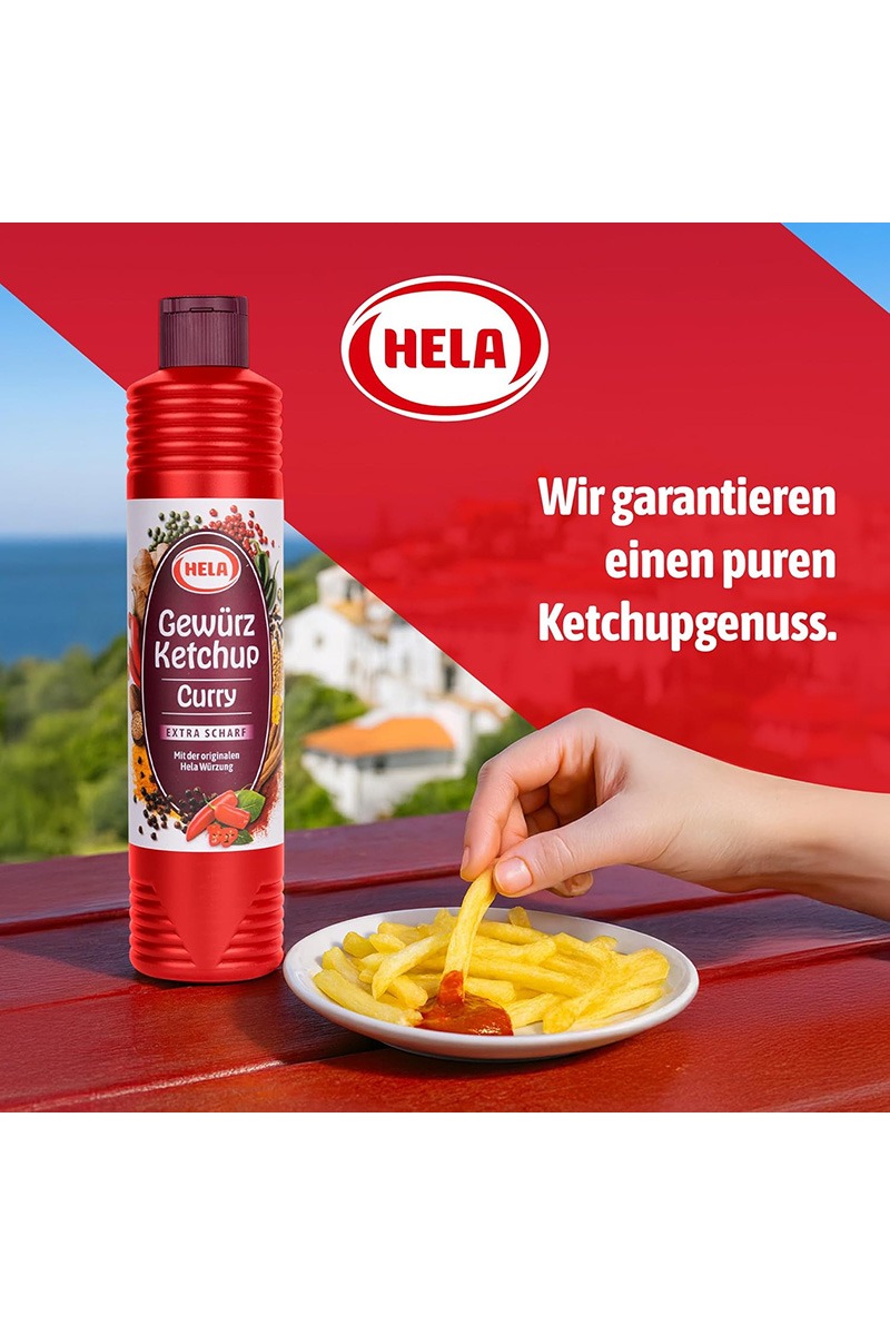 Ketchup Curry Extra Iute Hela 800 ml - imagine 2