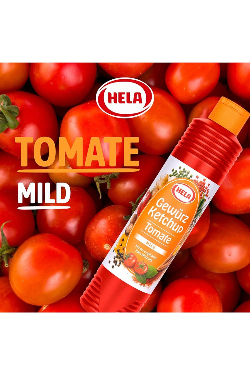 Ketchup tomate cu condimente mild Hela 800 ml - immagine 6