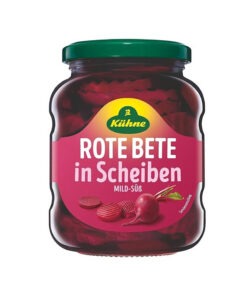 Rote-Bete-Ronden 370 ml, Kuhne, Import aus Deutschland