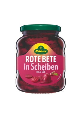 Sfecla rosie rondele 370 ml, Kuhne, import Germania