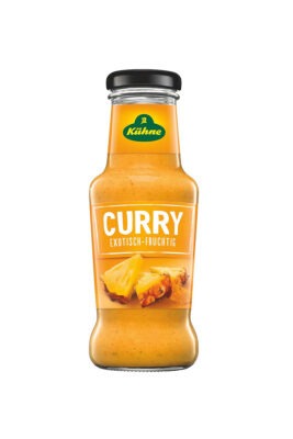 Sos cremos exotic de curry usor fructat Kuhne 250 ml