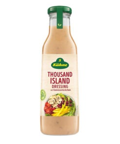Vinaigrette Thousand Islands épicée et crémeuse Kuhne avec morceaux de légumes Kuhne 500ml