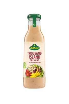 Vinaigrette Thousand Islands épicée et crémeuse Kuhne avec morceaux de légumes Kuhne 500ml