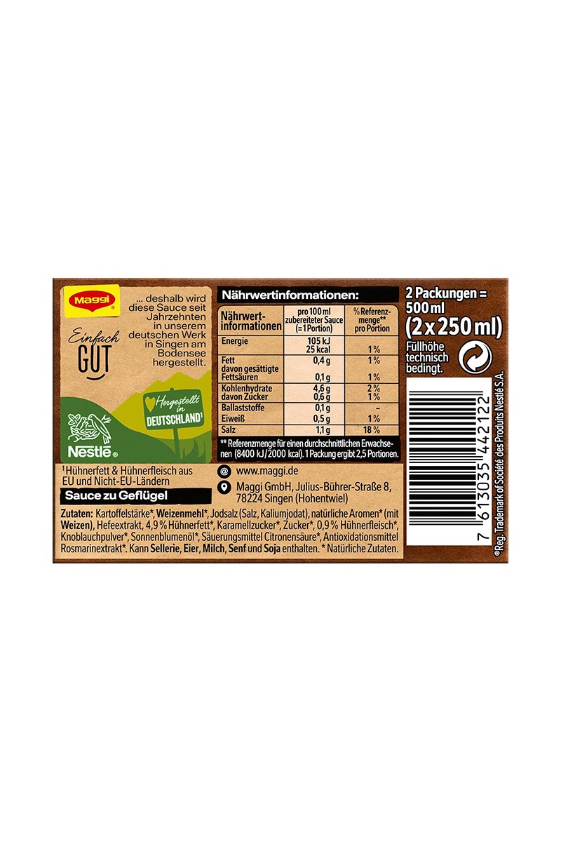 Maggi Sos pentru carne de pasare 2x250 ml – Image 3