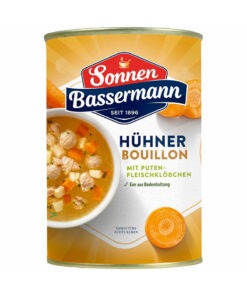 Sonnen Bassermann Supa gata preparata bouillon de pui cu chiftelute de pasare 400 ml