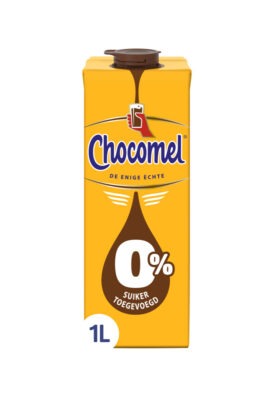 Chocomel Milk chocolate 0% added sugar 1L