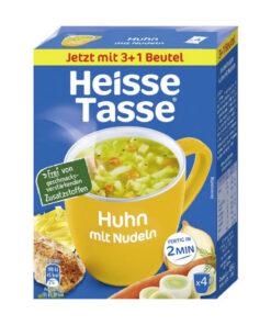 Heisse Tasse Supa cu pui si taitei 4 x 12,1 g