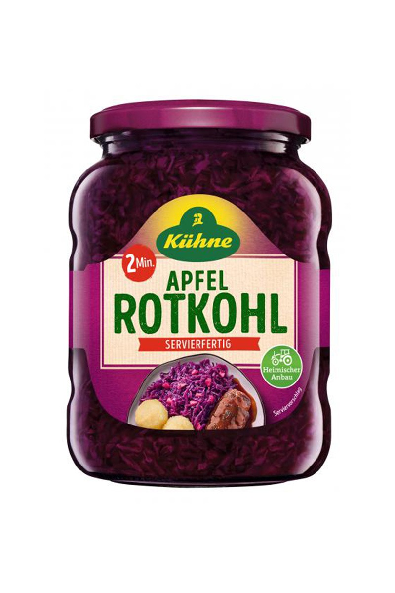 Kuhne rode kool stamppot 700g, klaar in 2 minuten, import uit Duitsland