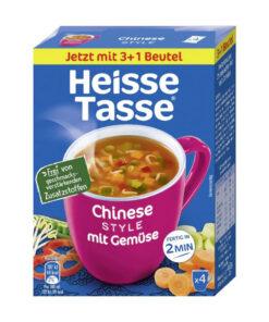 Heisse Tasse Supa delicioasa Chinezeasca de legume 4x11,7g, import Germania