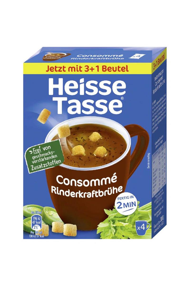 Heisse Tasse Supa delicioasa de vita cu crutoane 4 x 7,7 g, import Germania
