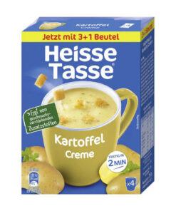 Heisse Tasse Supa crema de cartofi 4 x 18.6 g, import Germania