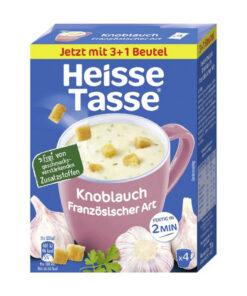 Heisse Tasse Supa in stil frantuzesc cu usturoi si crutoane 4 x 19,5 g, import Germania