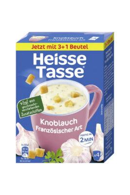 Heisse Tasse Supa in stil frantuzesc cu usturoi si crutoane 4 x 19,5 g, import Germania