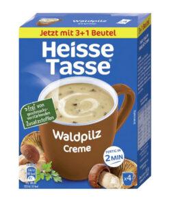 Heisse Tasse Supa delicioasa de ciuperci de padure cu smantana 4x16.4g, import Germania