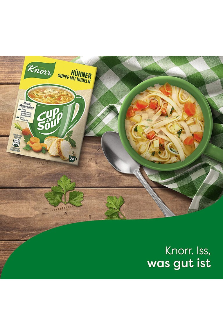 Knorr Supa instant cu pui si noodle 3 x 9 g (27g), import Germania