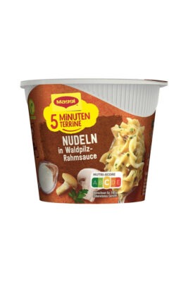 Maggi 5 minute noodles in sos cremos de ciuperci de padure, 56 g import Germania