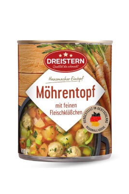 Dreistern carrot stew with pork meatballs, 800 g import from Germany