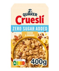 Cereali Quaker Cruesli con cacao e banana 400 g, senza zuccheri aggiunti, Olanda