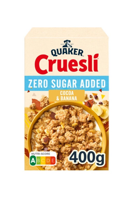Quaker Cruesli cereale cacao si banane 400 g, fara zahar adaugat, Olanda