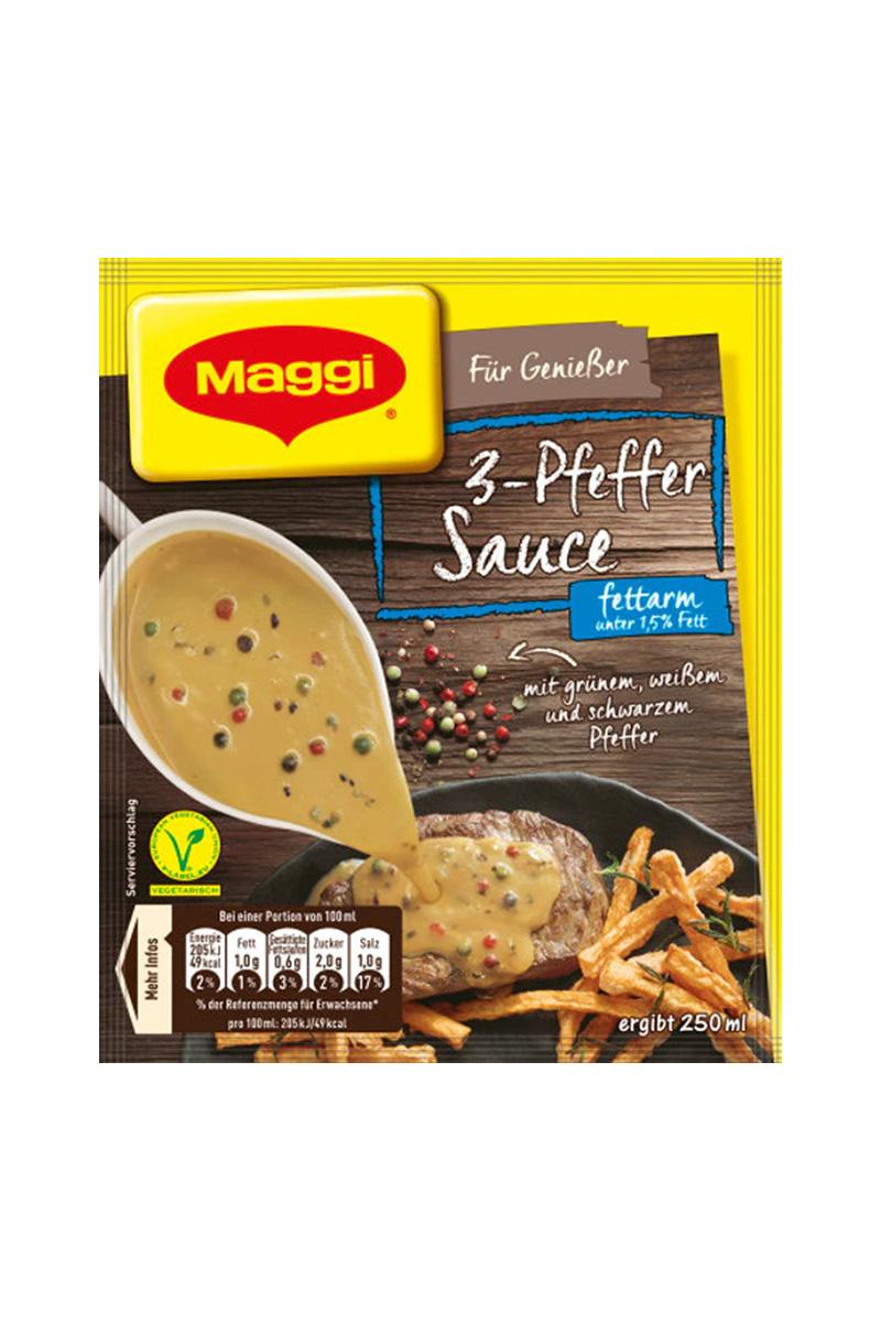 Maggi sos crema de piper 3 culori (250 ml) instant, import Germania