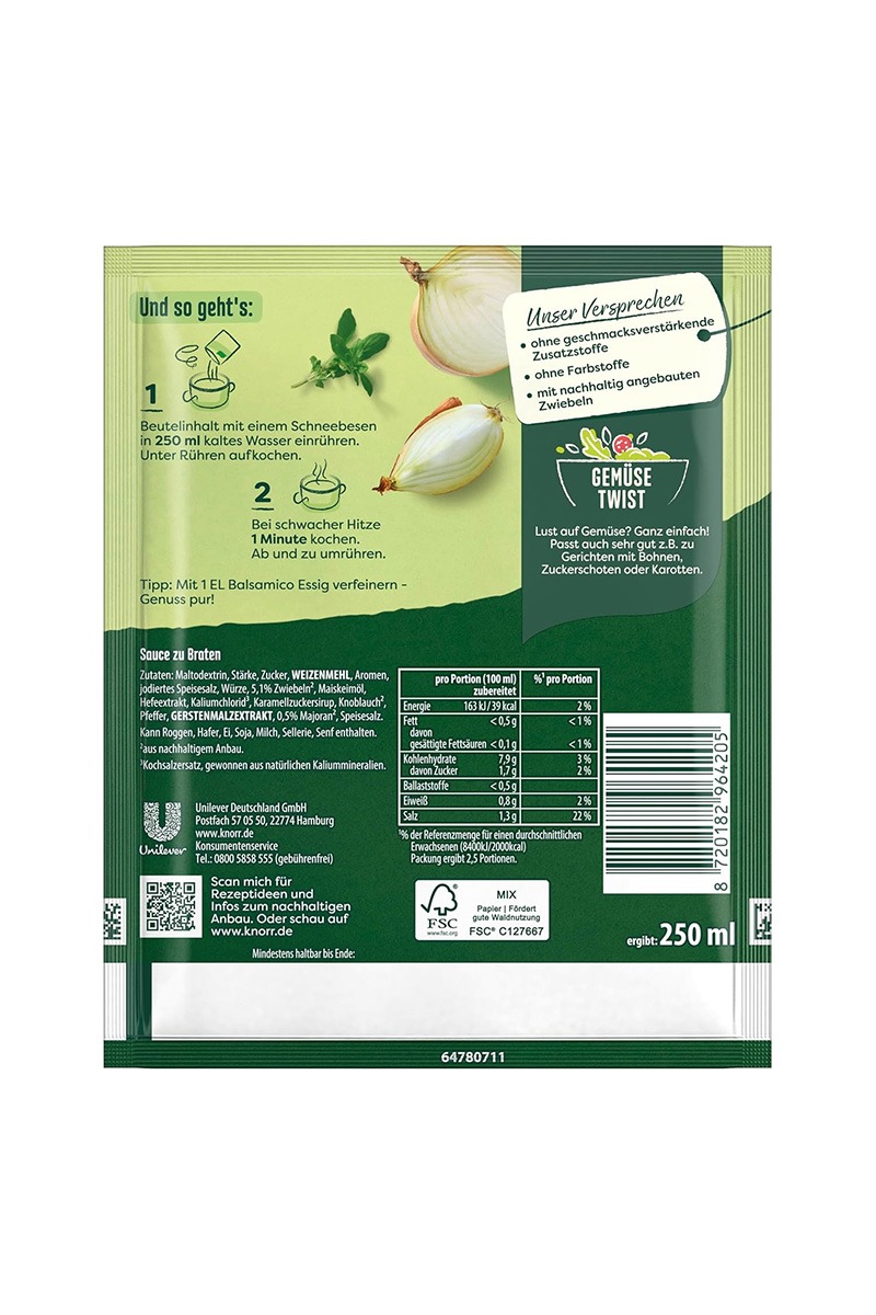 Knorr Sos crema pentru fripturi 36g/250ml - imagine 2