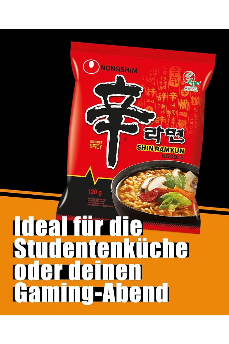 Nongshim Shin Ramyun Noodles, supa instant picanta 120g - Afbeelding 5