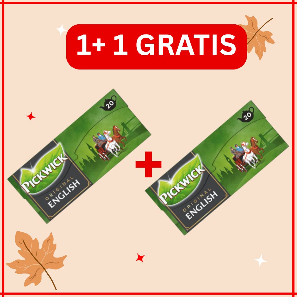 1+1 GRATIS Pickwick Original English Ceai englezesc 40g, 20 pliculete