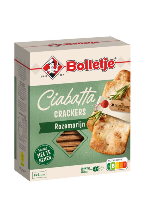 Bolletje Ciabatta crackers rozemarijn 190 g – Image 2