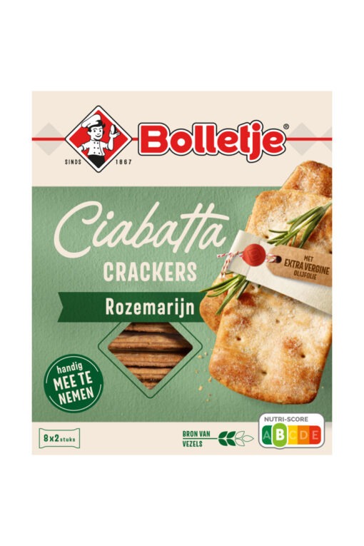 Bolletje Ciabatta crackers rozemarijn 190 g