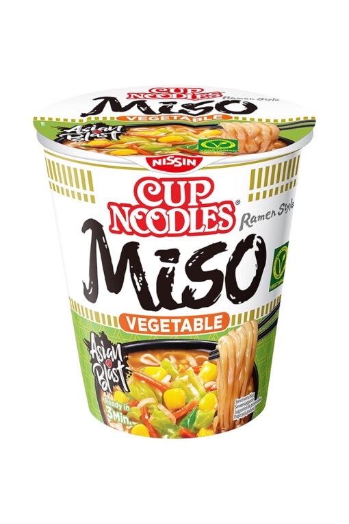 Nissin Instant Noodles aroma de Miso cu legume 67g