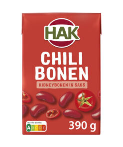 Hak Fasole rosie in sos chili 390g, Olanda