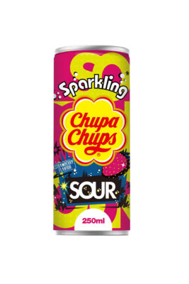 Chupa Chups Sour Strawberry bautura carbogazoasa cu aroma de capsune 250ml